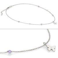 Nomination Purple Jade Butterfly Necklace