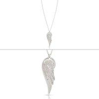 Nomination Silver Angel Wing Pendant Short Necklace