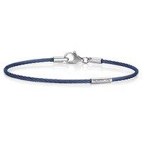 Nomination Mens Blue Portofino Stainless Steel Thin Bracelet