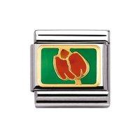 Nomination Composable Classic Gold and Enamel Tulip Charm