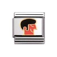 Nomination Composable Classic 18ct Gold and Enamel Man Charm