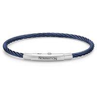 nomination mens blue portofino stainless steel bracelet