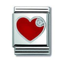 Nomination Composable Big Zirconia Red Heart Charm