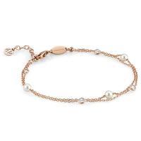 Nomination Rose Gold Swarovski and Pearl Double Bracelet