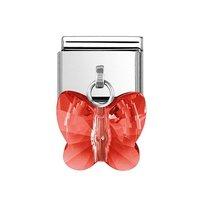 Nomination Composable Red Hanging Butterfly Charm