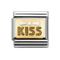 Nomination Composable Classic Glitter Kiss and Bow Charm