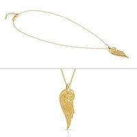 Nomination Gold Angel Wing Pendant Long Necklace
