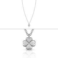 Nomination Stirling Silver CZ Clover Necklace