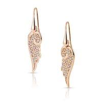 Nomination Rose Zirconia Angel Wing Drop Earrings