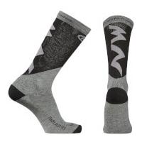 Northwave Extreme Pro High Socks - Grey/Black - S