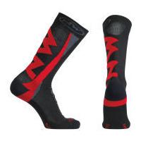 Northwave Extreme Winter High Socks - Black/Red - S