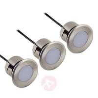 Nürnberg III recessed LED lights, round, set of 3