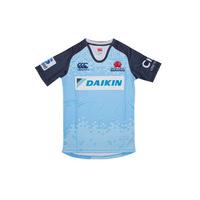 nsw waratahs 2017 super rugby home kids replica ss rugby shirt