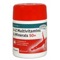 Numark A-Z Multivitamins & Minerals 50+ - 30 Tablets.
