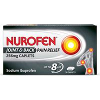 Nurofen Joint & Back Pain Relief 256mg Caplets 16