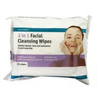 numark 3 in 1 facial cleansing wipes 25