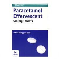 numark paracetamol effervescent 500mg tablets 24
