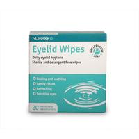 Numark eyelid wipes 20 sachets