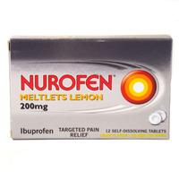 nurofen meltlets lemon 12 pack