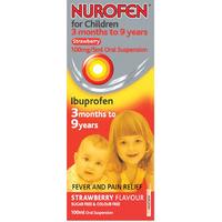 Nurofen for Children Cold, Fever & Pain (Strawberry)