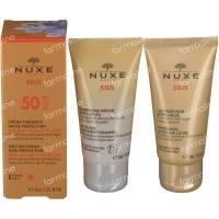 nuxe sun visage spf50 pouch 3x50 ml