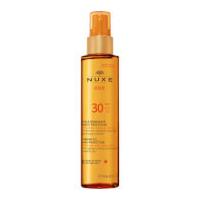 nuxe sun tanning oil face and body spf 30 150ml