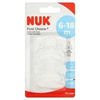 nuk first choice silicone teat size 2 large feed hole