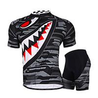 Nuckily Cycling Jersey with Shorts Women\'s Men\'s Unisex Short Sleeve Bike Shorts Jersey Padded Shorts/Chamois Tops Bottoms Clothing Suits