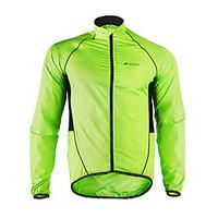 Nuckily Cycling Jacket Men\'s Long Sleeve Bike Jacket Windbreakers Raincoat/Poncho TopsMoisture Wicking Waterproof Quick Dry Windproof