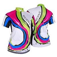 Nuckily Cycling Jersey Women\'s Short Sleeve Bike Jersey TopsUltraviolet Resistant Moisture Permeability Water Bottle Pocket Wearable