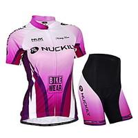 Nuckily Cycling Jersey with Shorts Women\'s Unisex Short Sleeve Bike Jersey Shorts Clothing SuitsWaterproof Ultraviolet Resistant