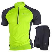 Nuckily Cycling Jersey with Shorts Women\'s Unisex Short Sleeve Bike Sleeves Jersey Shorts Clothing SuitsWindproof Anatomic Design