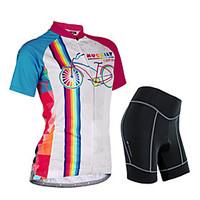 nuckily cycling jersey with shorts womens short sleeve bike sleeves je ...