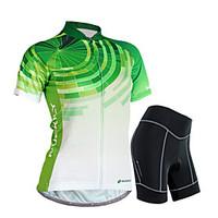 Nuckily Cycling Jersey with Shorts Women\'s Short Sleeve Bike Sleeves Jersey Shorts Clothing SuitsWaterproof Rain-Proof Anti-Eradiation