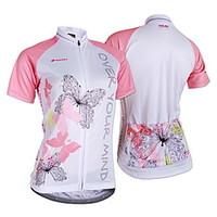 Nuckily Cycling Jersey Women\'s Short Sleeve Bike Jersey TopsUltraviolet Resistant Moisture Permeability Water Bottle Pocket Wearable