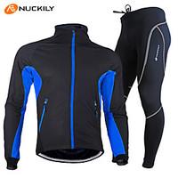 NUCKILY Unisex Long Sleeve Autumn / Winter Cycling Suits TightsWaterproof Breathable Quick Dry