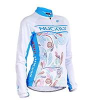 Nuckily Cycling Jacket Women\'s Long Sleeve Bike Jersey Jacket TopsWaterproof Thermal / Warm Windproof Anatomic Design Fleece Lining