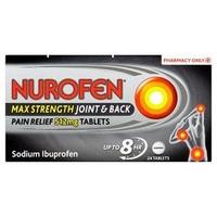 Nurofen Max Strength Joint & Back Pain Relief 512mg 24s
