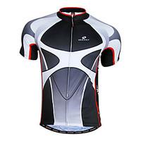 Nuckily Cycling Jersey Men\'s Short Sleeve Bike Jersey Tops Quick Dry Front Zipper Wearable Breathable 100% Polyester PatchworkSpring
