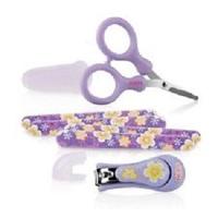 Nuby Nail Care 3 Piece Grooming Set In Pink