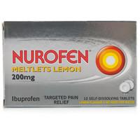 Nurofen Ibuprofen 200mg Meltlets Lemon