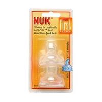 NUK First Choice Silicone Teat - Size 2 - Medium Feed Hole