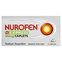 Nurofen Express 256mg Caplets 12 Caplets