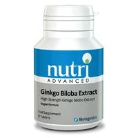 nutri advanced ginkgo biloba extract 60 tablets
