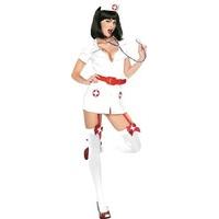 nurse naughty red white x large costume