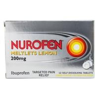 nurofen meltlets lemon 12 soluble tablets