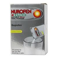 Nurofen Express Soluble 400mg Oral Powder 10 Sachets