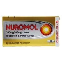 Nuromol 200mg/500mg Ibuprofen &amp; Paracetamol Tablets 12 Tablets
