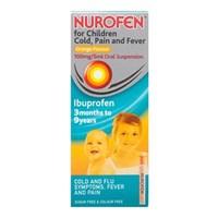 nurofen for children cold fever ampamp pain orange flavour liquid 100m ...