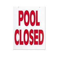 null pool closed sign